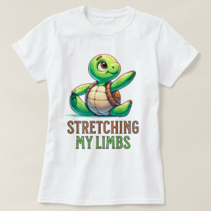 Camiseta Lentamente, Turtle Yoga Adorável