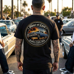 Camiseta Lento e Baixo Califas Stilo estampa traseira