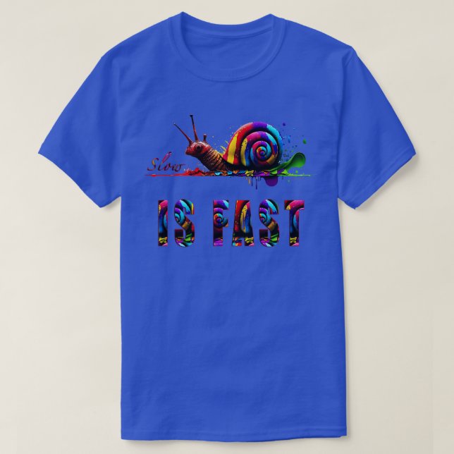 Camiseta Lento é rápido (Frente do Design)