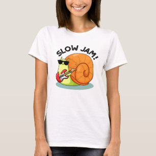 Camiseta Lento Jam Funny Music Snail Pun