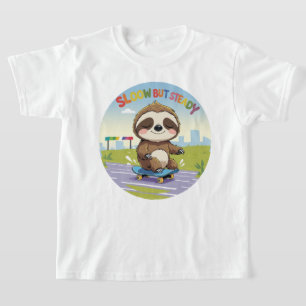 Camiseta Lento, Mas Firme - Skateboard Bonita E Lenta