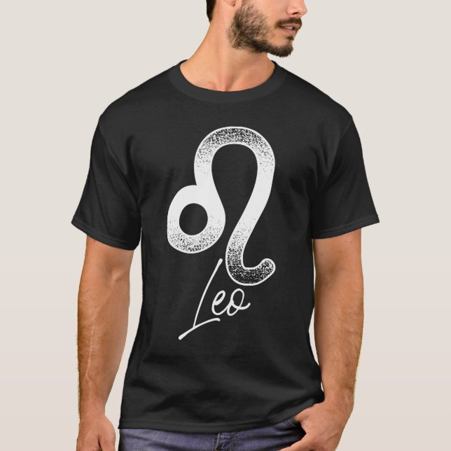 Camiseta Leo Astrology and Horoscope Zodiac Sinal (Frente)