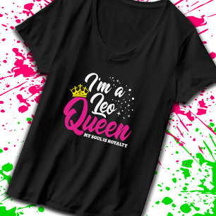 Camiseta Leo Birthday Queen Astrology Zodiac julho