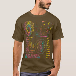 Camiseta Leo Facts Zodiac Funny Leo Birthday