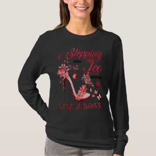 Camiseta Leo Girl Like A Boss Zodiac Sign Horoscope Queen B