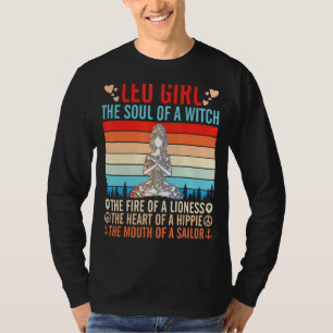 Camiseta Leo Girl Soul Of Witch Heart Of A Hippie Mouth Of