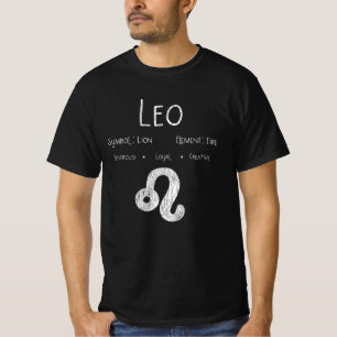 Camiseta Leo Horoscope Astrology - Sinal de Estrela de Aniv