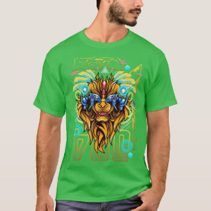 Camiseta Leo Mechanical Lion Horoscope Sinal Zodiac