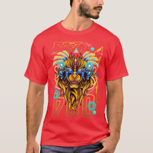 Camiseta Leo Mechanical Lion Horoscope Sinal Zodiac