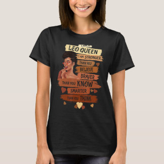 Camiseta Leo Queen Sweet Como Aniversário De Doces Para Mul