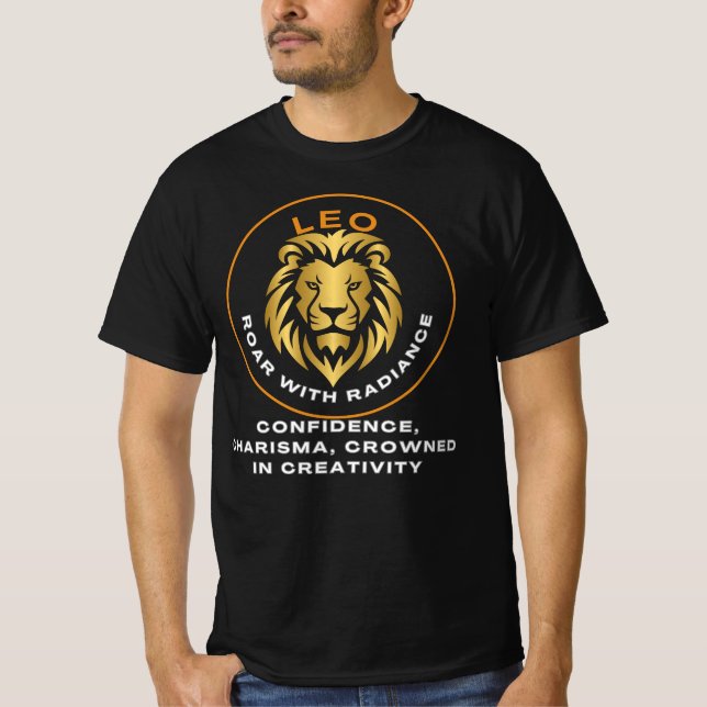 Camiseta Leo: Raio com Radiância (Frente)