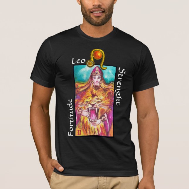 CAMISETA LEO,SINAL DE ANIVERSÁRIO DA ASTROLOGIA ZODIÁRIA DE (Frente)