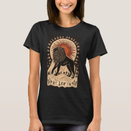 Camiseta Leo - T-Shirt Celestial Zodiac Art