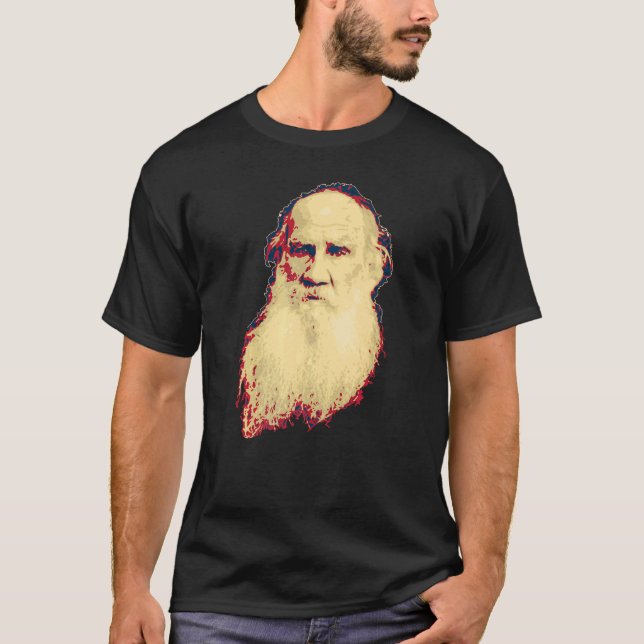 Camiseta Leo Tolstoy Retro Propaganda (Frente)