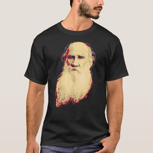 Camiseta Leo Tolstoy Retro Propaganda (Frente)