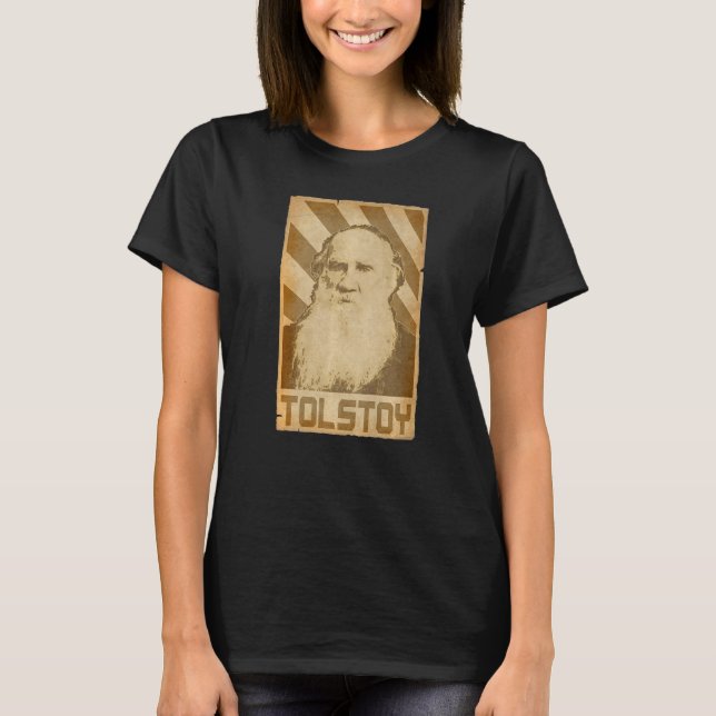 Camiseta Leo Tolstoy Retro Propaganda  1 (Frente)
