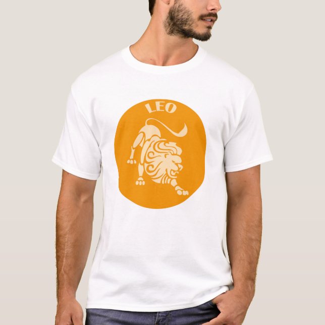 Camiseta Leo, Zodiac Sign, Horoscope, Astrology (Frente)