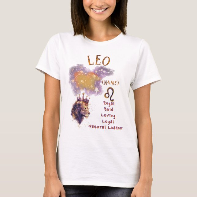Camiseta Leo Zodiac Sign T-shirt *1 (Frente)