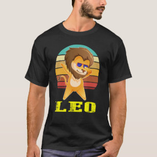 Camiseta Leo Zodiac Sinal August Lion Gifts