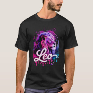 Camiseta Leo Zodiac - Sinal de Astrologia Colorida Leão Ago