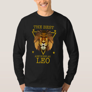 Camiseta Leo Zodiac Sinal Lion Os Melhores São Nasceres Com