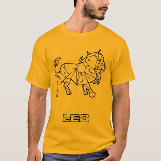 Camiseta Leo Zodiac - Sinal T-Shirt (Transparente) (Frente)