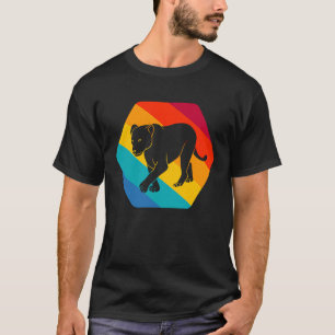 Camiseta Leoa Retro Felino Predatório Zoológico Safari Vint