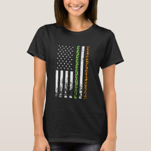 Camiseta Leoaprd Irish American Flag Ireland Flag Rua Patri