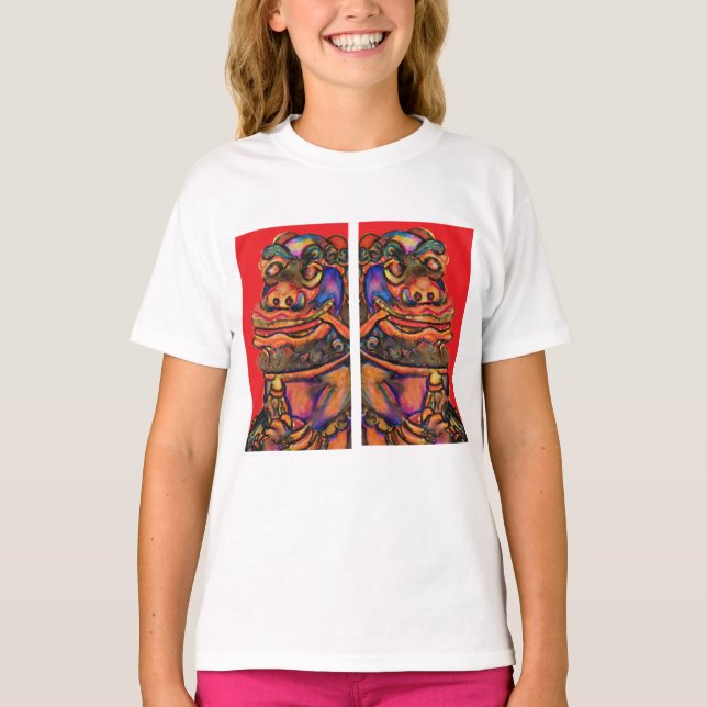Camiseta Leões chineses (Frente)