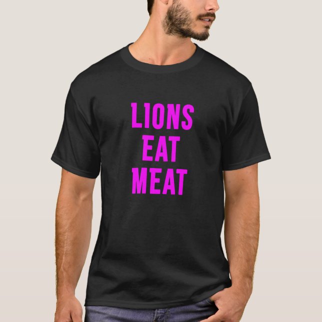 Camiseta Leões Comem Prêmio à Carne (Frente)