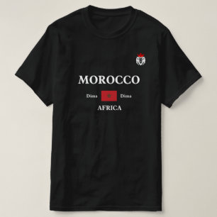 Camiseta Leões de Marrocos África Fã de Futebol Nacional Di