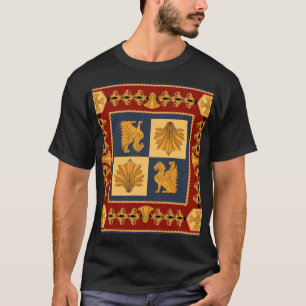 Camiseta Leões ouros: Art Nouveau cachecol design
