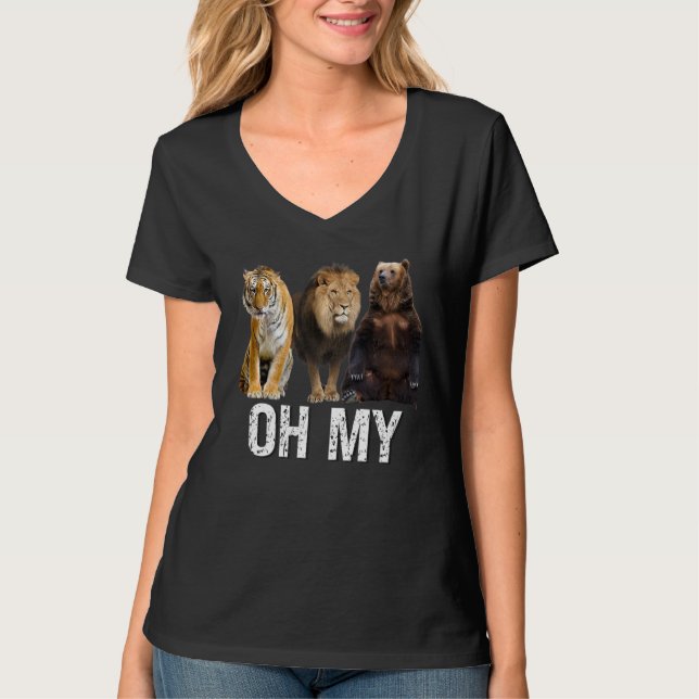 Camiseta Leões, Tigres E Ursos... (Frente)