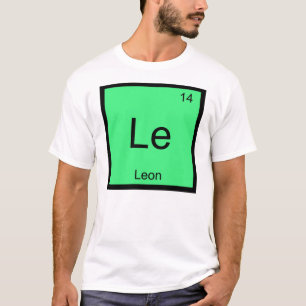 Camiseta Leon Nome Elemento Químico Tabela Periódica