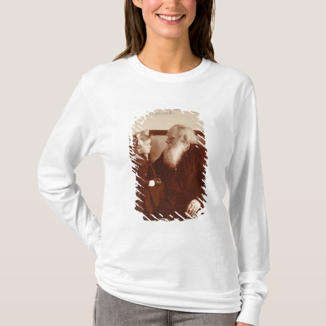 Camiseta Leon Tolstoy com sua neta, Tatiana (Frente)