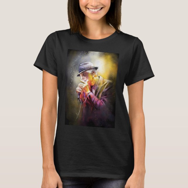 Camiseta Leonard Cohen 02 (Frente)