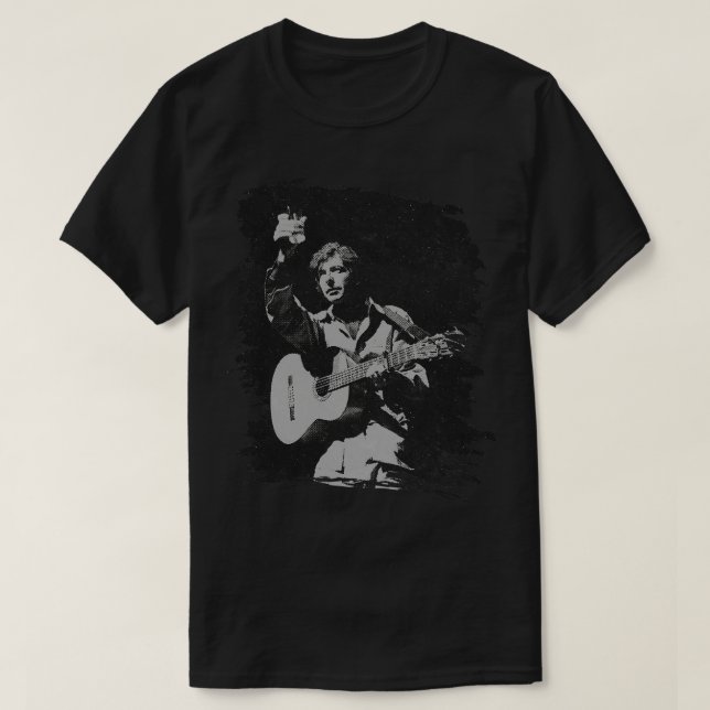 Camiseta Leonard Cohen Retro poster (Frente do Design)