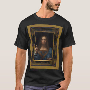 Camiseta Leonardo da Vinci 1500, Salvator Mundi, artes plás