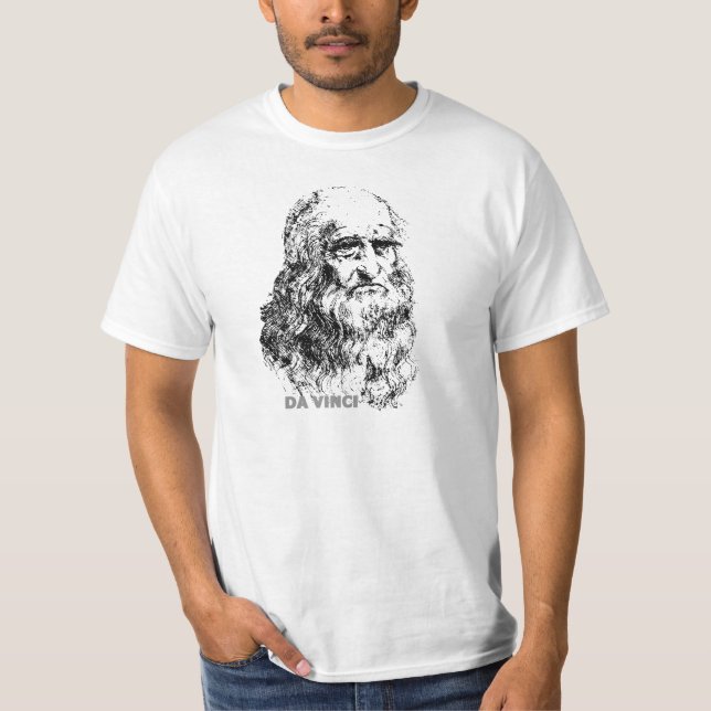 Camiseta Leonardo da Vinci, Autoportrait 2 (Frente)