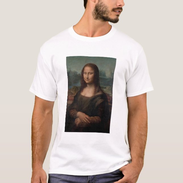 Camiseta Leonardo da Vinci Mona Lisa Clássico (Frente)