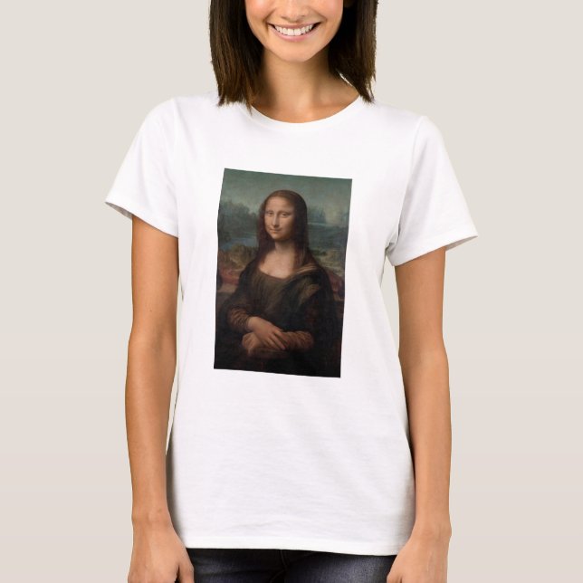 Camiseta Leonardo da Vinci Mona Lisa Clássico (Frente)