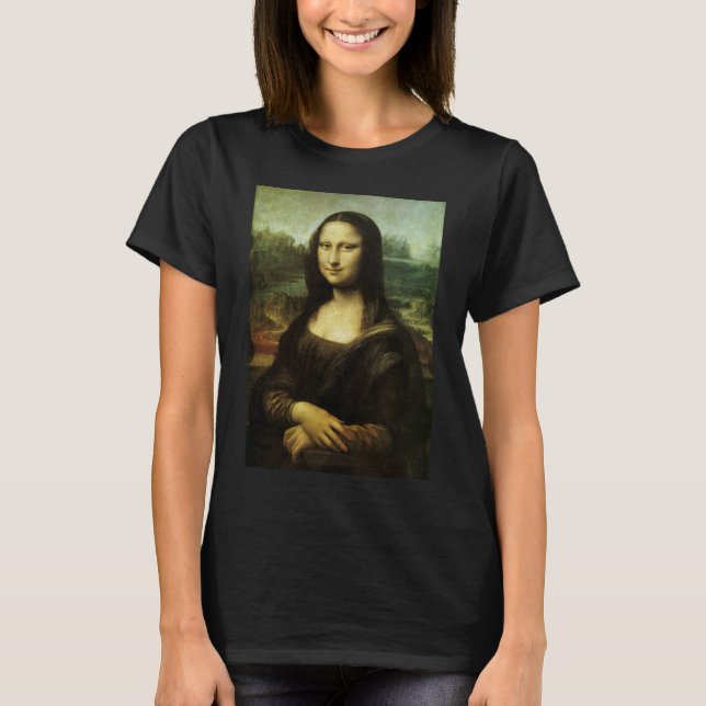 Camiseta Leonardo da Vinci's Mona Lisa, Arte Renascentista (Frente)