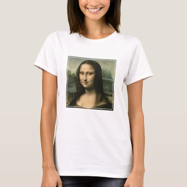 Camiseta Leonardo Vinci | Mona Lisa, c.1503-6 (Frente)