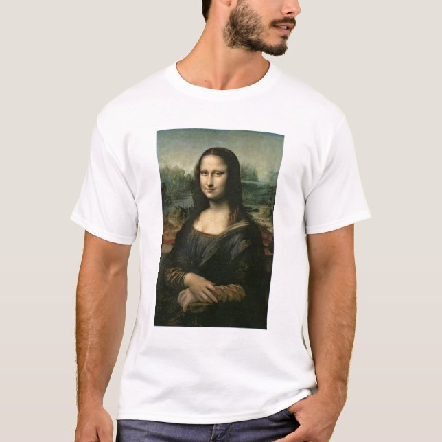 Camiseta Leonardo Vinci | Mona Lisa, c.1503-6 (Frente)