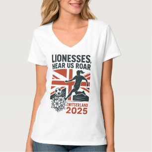 Camiseta Leonas, Ouça-nos Rugir – Futebol Feminino Inglês