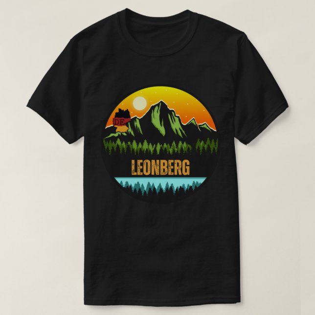 Camiseta Leonberg, Baden-Württemberg Alemanha (Frente do Design)