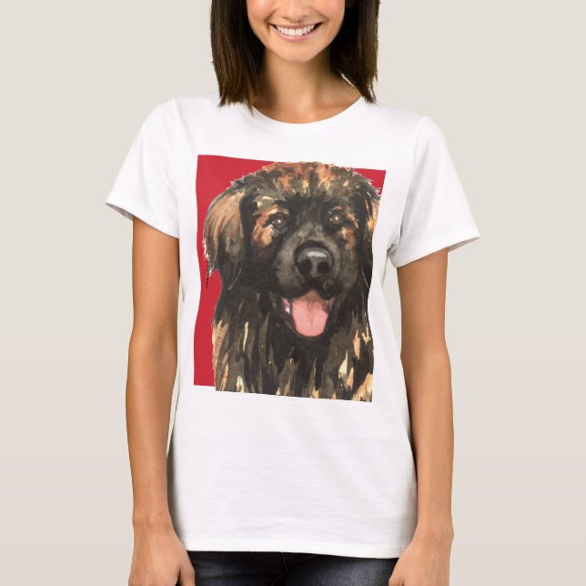 Camiseta Leonberger Color Block (Frente)