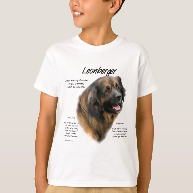 Camiseta Leonberger History Design (Frente)