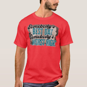 Camiseta Leopard Algures Melhor Dia Algures Pior Noite W