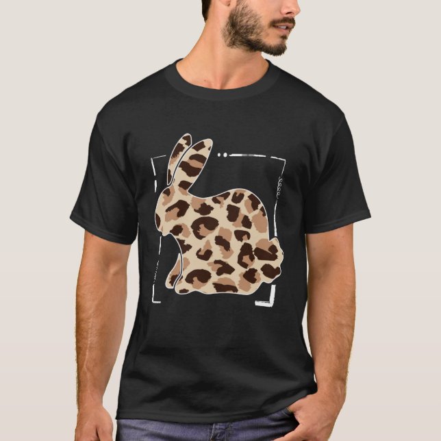 Camiseta Leopard Animal Print Easter Hunting Season Outfit  (Frente)